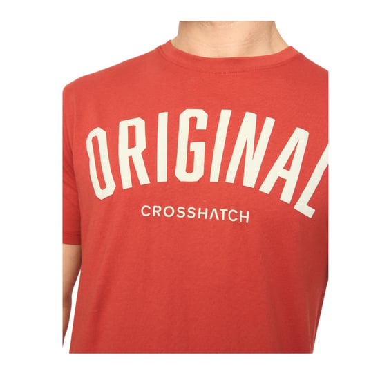 Crosshatch - "Kensby" T-Shirt für Herren (Rot) - Image 3