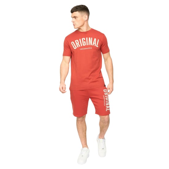 Crosshatch - "Kensby" T-Shirt für Herren (Rot) - Image 4
