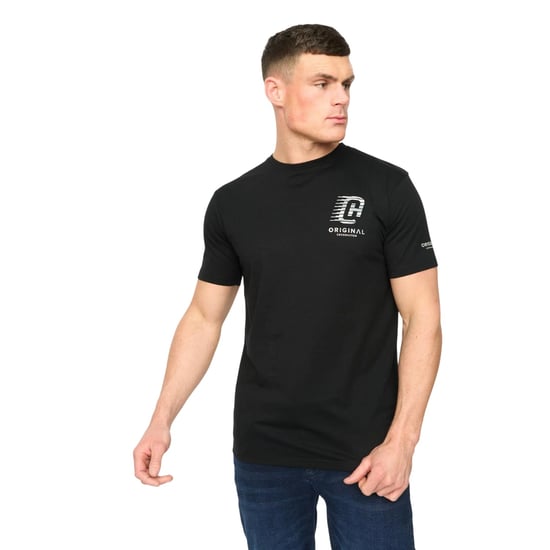 Crosshatch - "Winchamp" T-Shirt für Herren (Schwarz) - Image 1