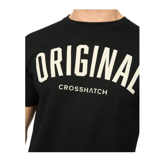 Crosshatch - "Kensby" T-Shirt für Herren (Schwarz) - Image 3