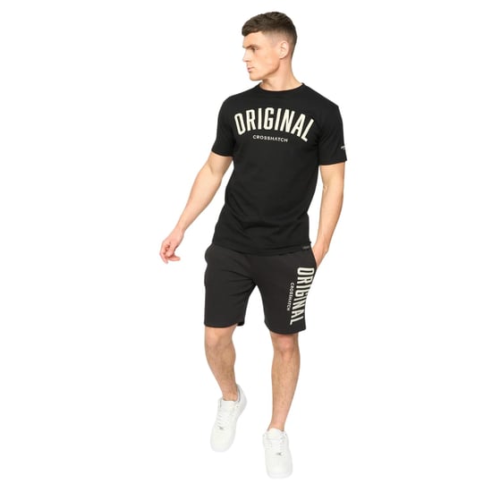 Crosshatch - "Kensby" T-Shirt für Herren (Schwarz) - Image 4