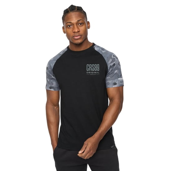 Crosshatch - "Branton" T-Shirt für Herren (Schwarz) - Image 1