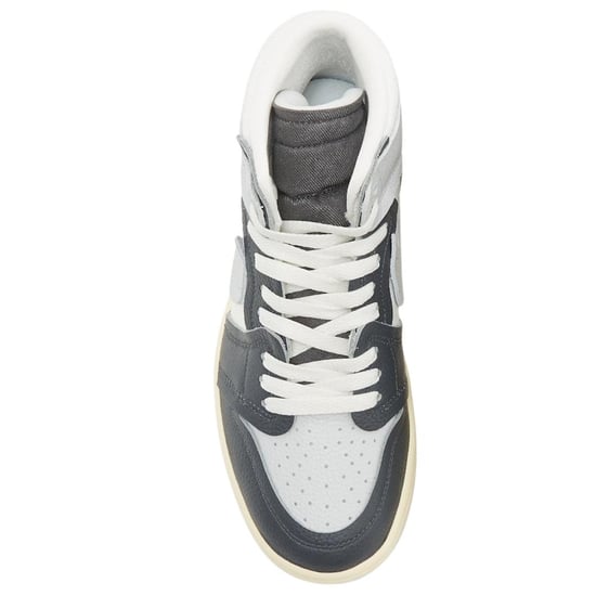 Nike - "Air Jordan 1" Sneaker für Damen, Leder, Hoch geschnitten (Schwarz) - Image 4
