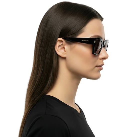 Damen Katzenaugen rechteckige Acetat-Sonnenbrille SF2006S - Image 6