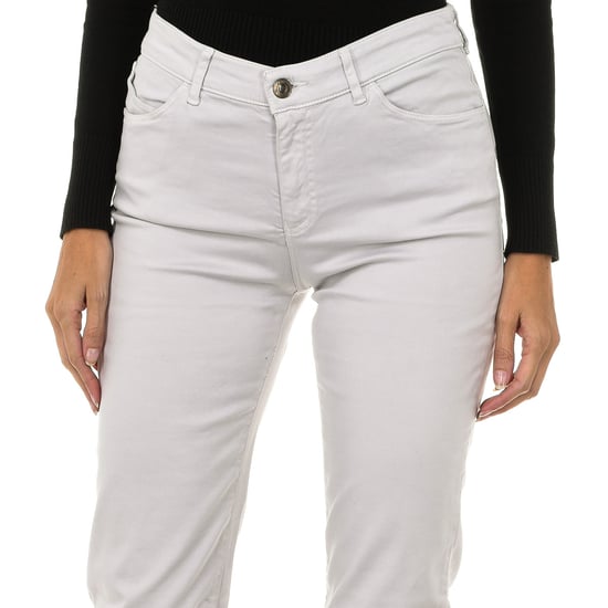 Reguläre Passform Stretchstoff lange Hose 6Y5J18-5N0RZ Damen - Image 2