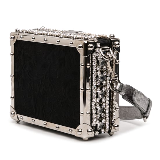 Gebrauchte, mit Strass verzierten Jacquard Dolce Box Bag - Image 2