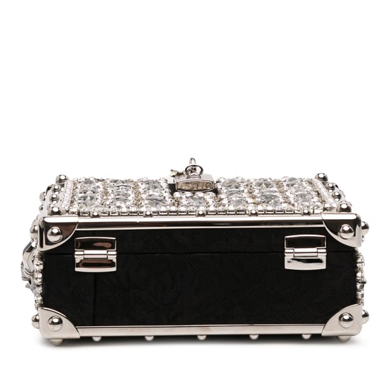 Gebrauchte, mit Strass verzierten Jacquard Dolce Box Bag - Image 3