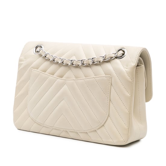 Chanel 19 Chevron Geknopfte Schultertasche - Image 2