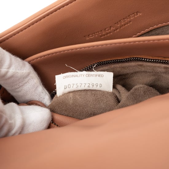 Gebrauchte kleine Nappa Intrecciato Nieten Olimpia Schultertasche - Image 6
