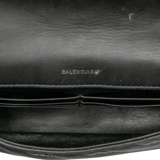 Gebrauchtes geprägt Leder Allover Logo Bb Wallet On Chain - Image 4