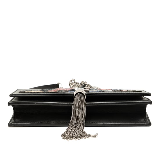 Gebrauchte Kalbsleder Cloud Star Applikation Klassisches Monogramm Kate Quasten Wallet On Chain - Image 3