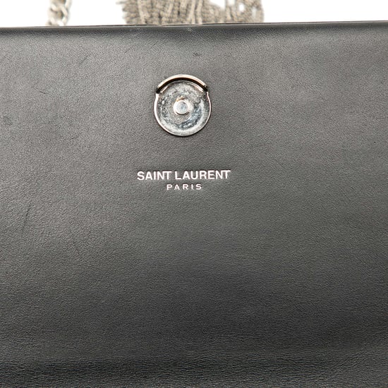 Gebrauchte Kalbsleder Cloud Star Applikation Klassisches Monogramm Kate Quasten Wallet On Chain - Image 5