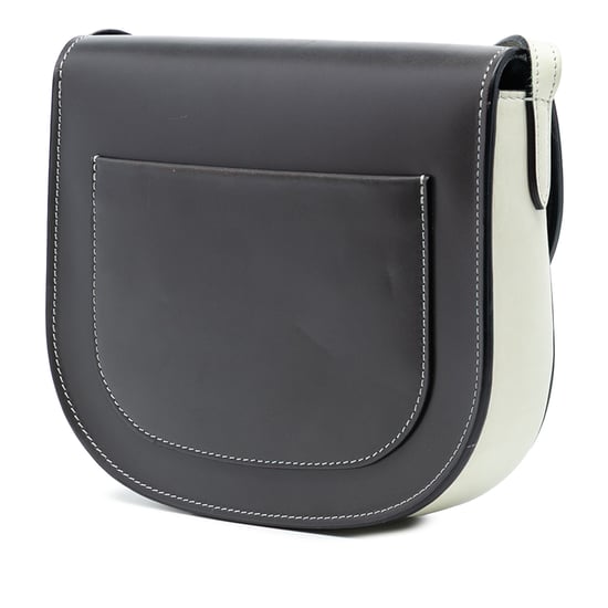 Gebrauchter kleiner zweifarbiger glasiertes Kalbsleder Trotteur Crossbody - Image 2
