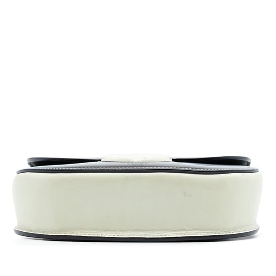 Gebrauchter kleiner zweifarbiger glasiertes Kalbsleder Trotteur Crossbody - Image 3