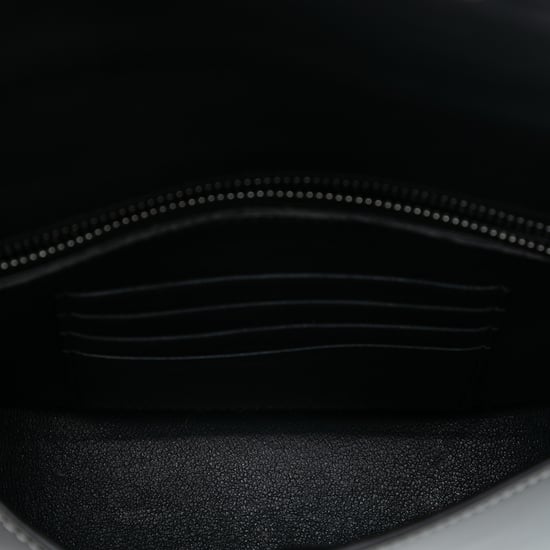 Gebrauchter kleiner zweifarbiger glasiertes Kalbsleder Trotteur Crossbody - Image 4
