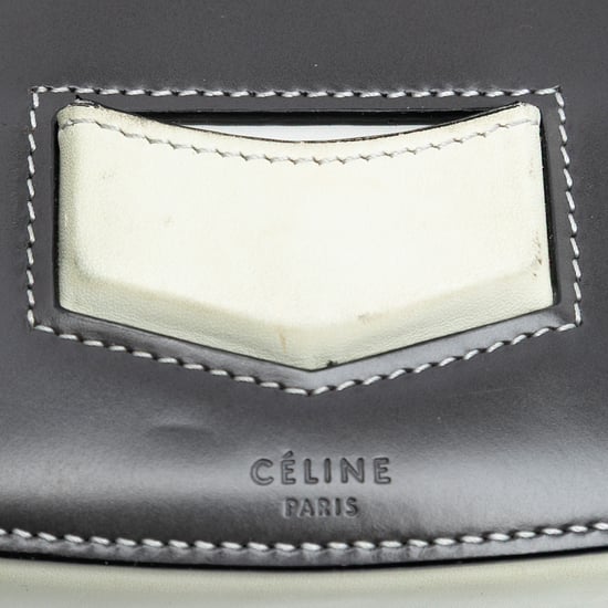 Gebrauchter kleiner zweifarbiger glasiertes Kalbsleder Trotteur Crossbody - Image 5