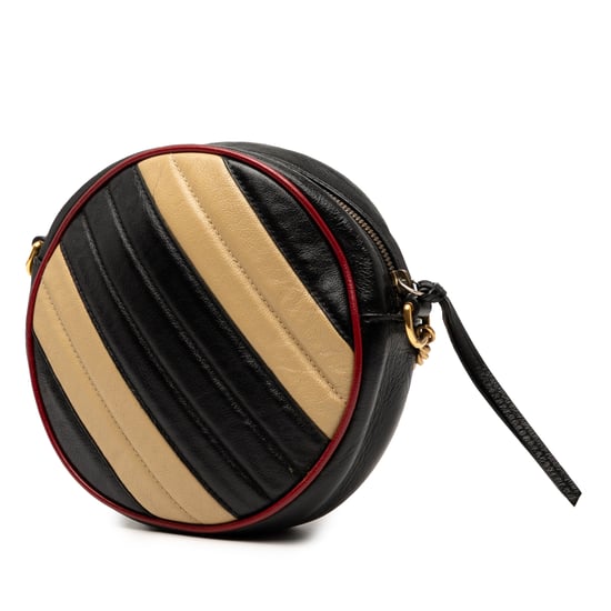 Gebrauchte Mini Gg Marmont Matelassé-Leder Torchon Rund-Umhängetasche - Image 2