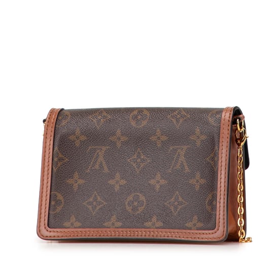 Gebrauchte Monogram Reverse Dauphine Geldbörse mit Kette - Image 2