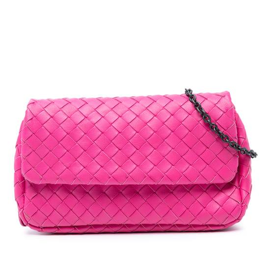 Gebrauchte Mini Nappa Intrecciato Erweiterbare Kette Klapp-Crossbody-Tasche - Image 1
