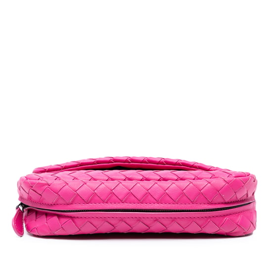Gebrauchte Mini Nappa Intrecciato Erweiterbare Kette Klapp-Crossbody-Tasche - Image 3