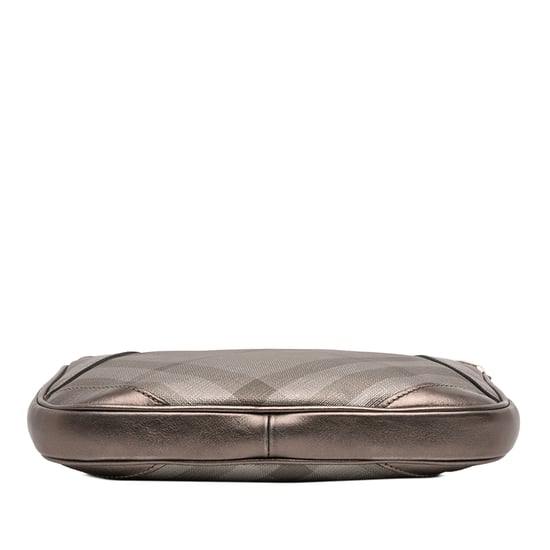Gebrauchte Supernova Check-Canvas- und Metallic-Leder-Crossbody Tasche - Image 3