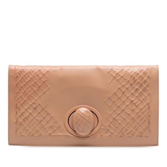 Gebrauchte Nappa-Präge Intrecciato Turnlock Clutch - Image 1