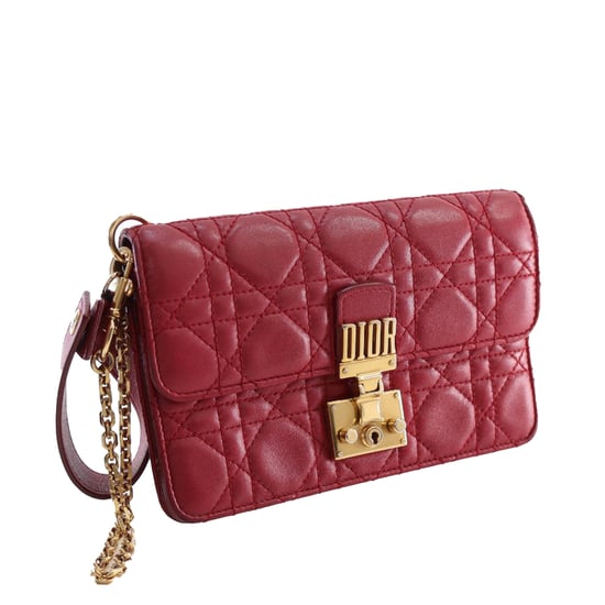 Gebrauchte Lammleder Cannage Dioraddict Clutch mit Handgelenkschlaufe - Image 2