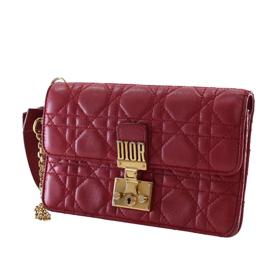 Gebrauchte Lammleder Cannage Dioraddict Clutch mit Handgelenkschlaufe - Image 3