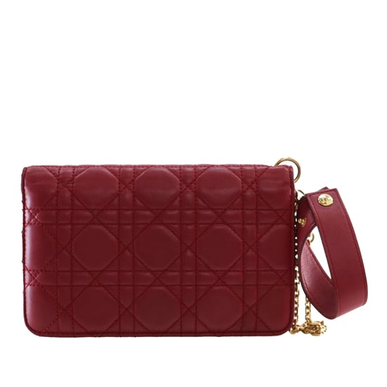 Gebrauchte Lammleder Cannage Dioraddict Clutch mit Handgelenkschlaufe - Image 4