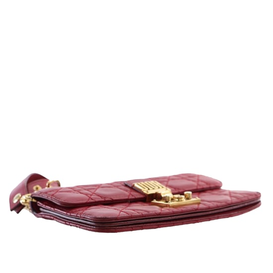 Gebrauchte Lammleder Cannage Dioraddict Clutch mit Handgelenkschlaufe - Image 5