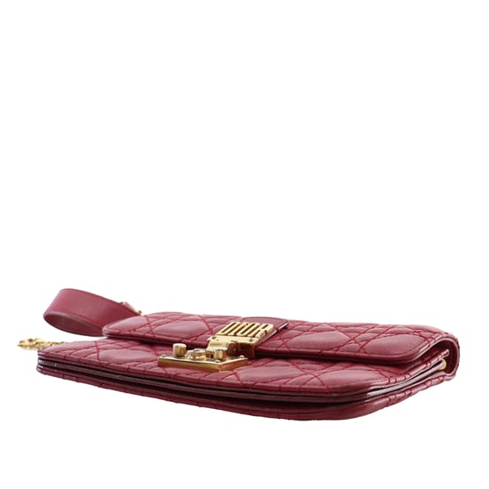 Gebrauchte Lammleder Cannage Dioraddict Clutch mit Handgelenkschlaufe - Image 6