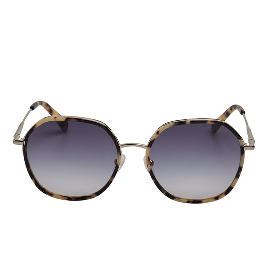 Damen hexagonale Metallsonnenbrille mit Acetatrahmen LO163S - Image 1