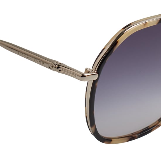 Damen hexagonale Metallsonnenbrille mit Acetatrahmen LO163S - Image 4