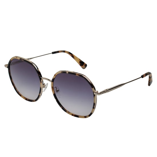 Damen hexagonale Metallsonnenbrille mit Acetatrahmen LO163S - Image 5