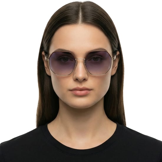Damen Sechseckige Metall-Sonnenbrille LO140SL - Image 3