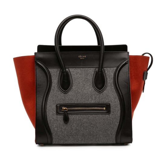 Gebrauchter Mini Tricolor Filz-Woll- und Kalbsleder-Reisetasche - Image 1