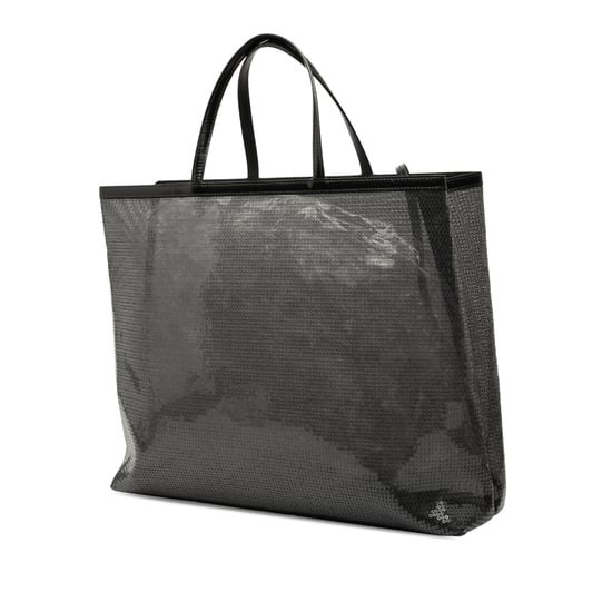 Gebrauchter großer Pailletten-Mesh-Logo-Shopper - Image 2
