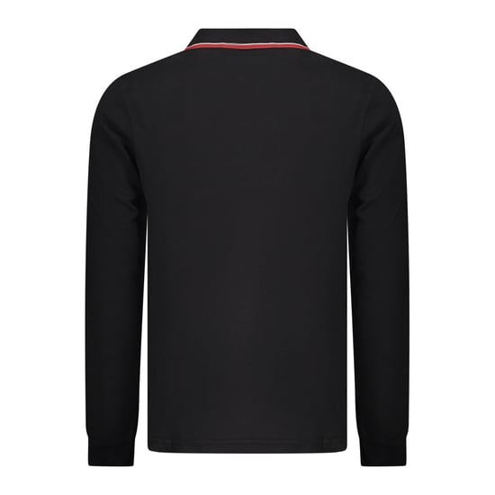 Norwegen 1963 Schwarzes Baumwoll Herren Polo-Shirt - Image 2
