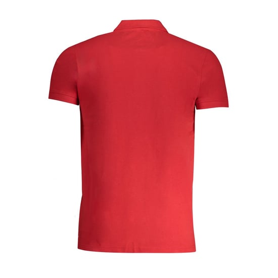 Cavalli Class Rotes Baumwoll Herren Poloshirt - Image 2