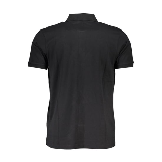 Gianmarco Venturi Schwarzes Baumwoll-Herren-Polohemd - Image 2