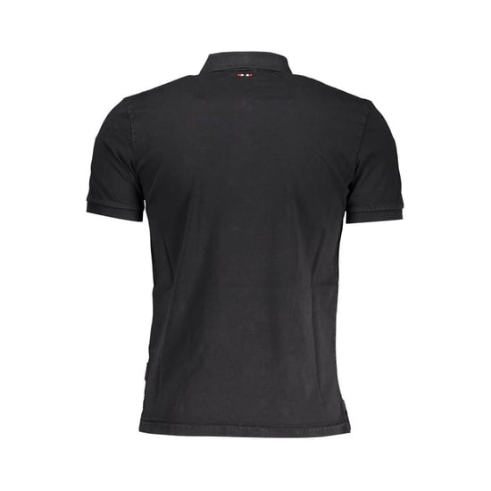 Napapijri Schwarzes Baumwoll Herren Polo Shirt - Image 2