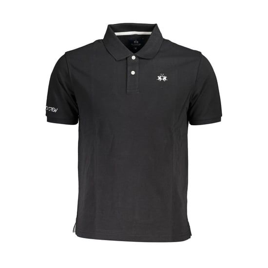 La Martina Schwarzes Baumwoll-Herren Polo-Shirt - Image 1