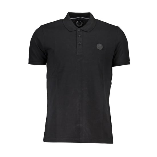 Gianmarco Venturi Schwarzes Baumwoll-Herrenpoloshirt - Image 1