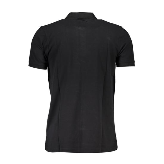 Gianmarco Venturi Schwarzes Baumwoll-Herrenpoloshirt - Image 2