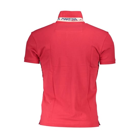 La Martina Rosso Baumwoll Herren Poloshirt - Image 2