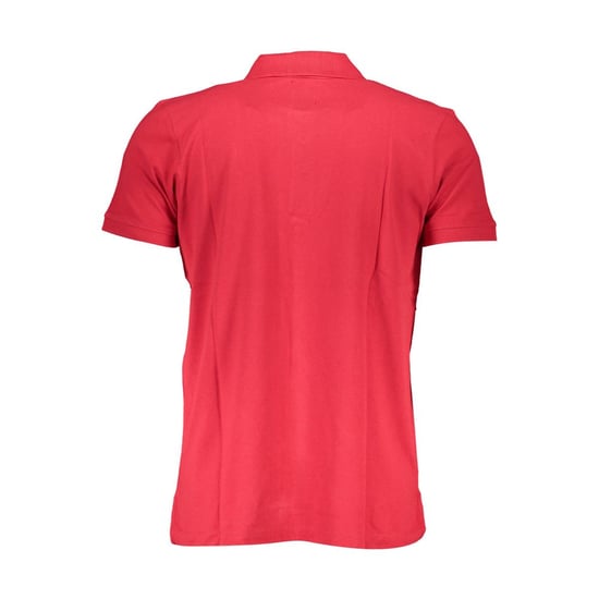 GianMarco Venturi Rosso Baumwoll-Poloshirt für Herren - Rot - Image 2