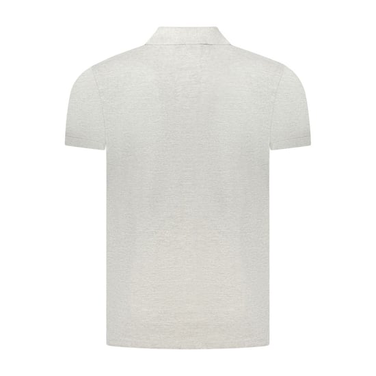 Cavalli Class Graues Baumwoll-Herren-Polohemd - Image 2