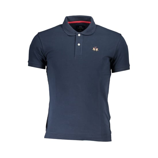 La Martina Blaues Baumwoll-Herrenpoloshirt - Image 1