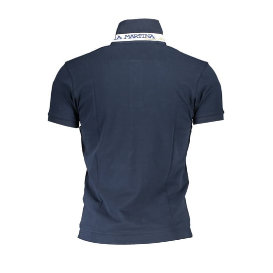 La Martina Blaues Baumwoll-Herrenpoloshirt - Image 2