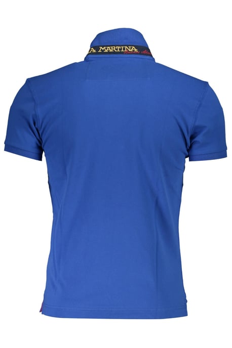 La Martina Blaues Baumwoll-Polohemd - Image 3